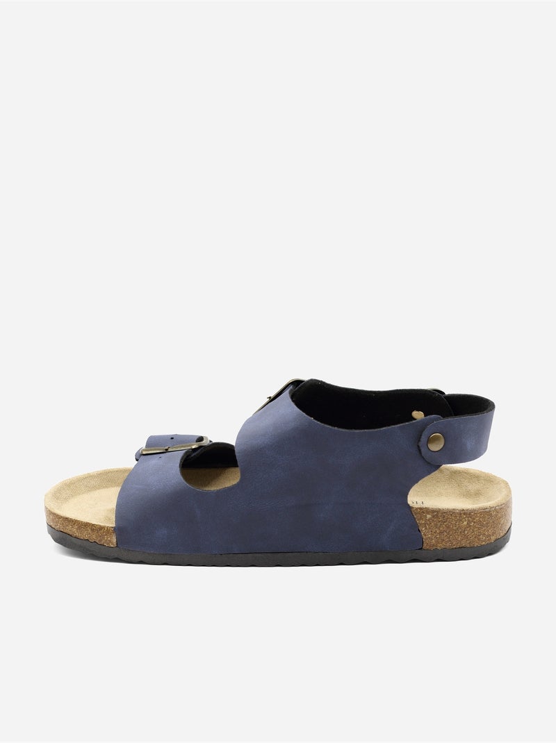 Sandalias con hebillas Azul - Kiabi