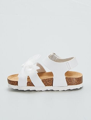 Sandalias con lazo de tul