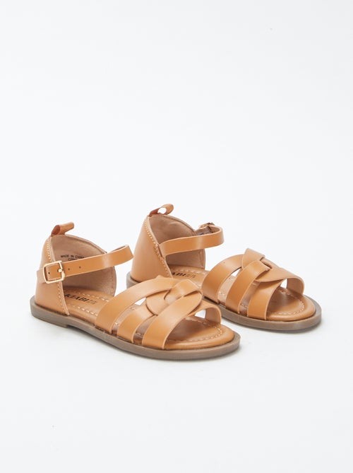 Sandalias con múltiples tiras talón cerrado - Kiabi