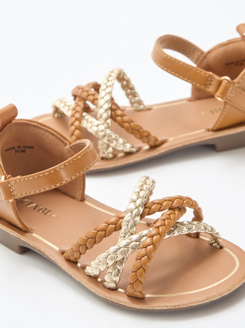 Sandalias con múltiples tiras trenzadas - Kiabi