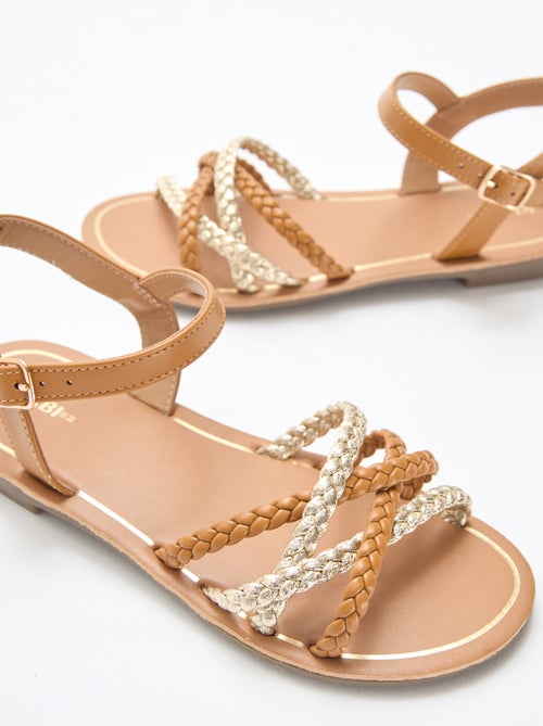 Sandalias con múltiples tiras trenzadas - Kiabi