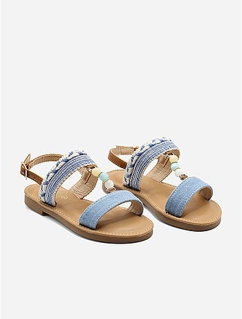 Sandalias con perlas