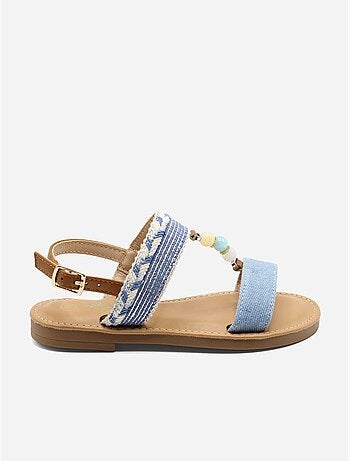 Sandalias con perlas