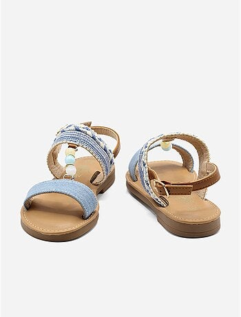 Sandalias con perlas