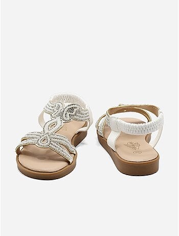 Sandalias con perlas