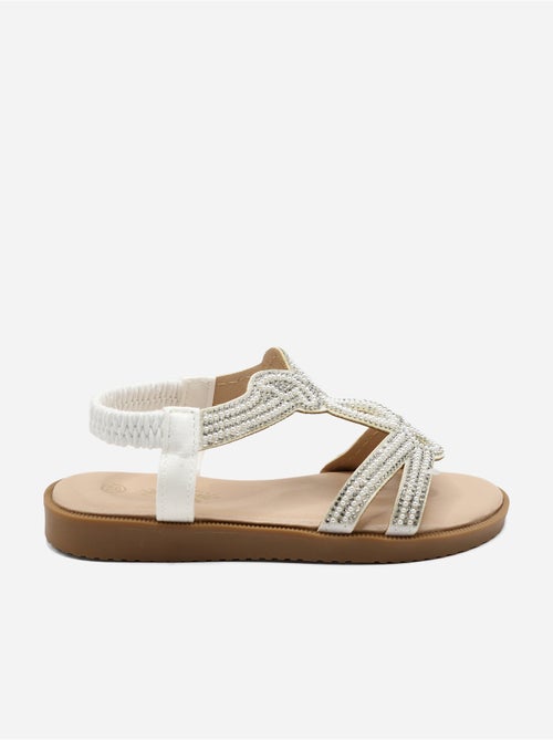 Sandalias con perlas - Kiabi