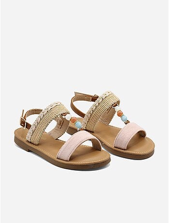 Sandalias con perlas