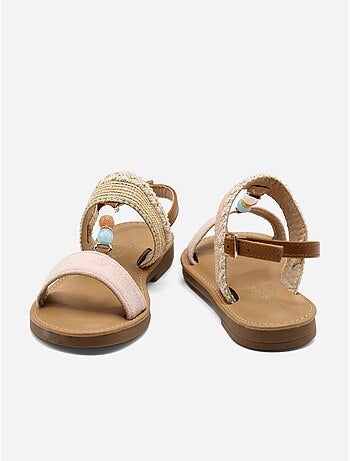 Sandalias con perlas