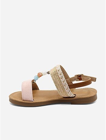 Sandalias con perlas