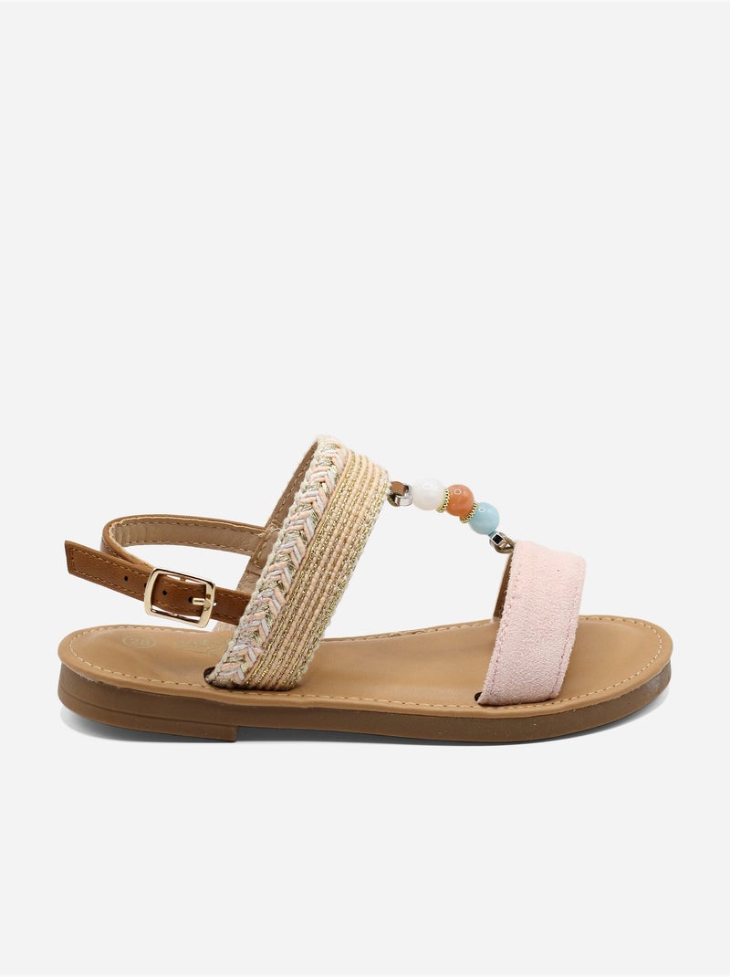 Sandalias con perlas Rosa - Kiabi