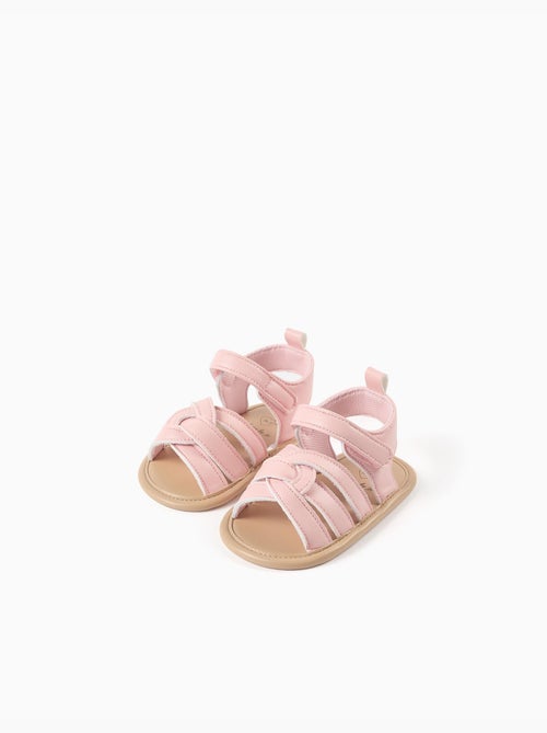 Sandalias con puntera abierta y tiras cruzadas - Kiabi