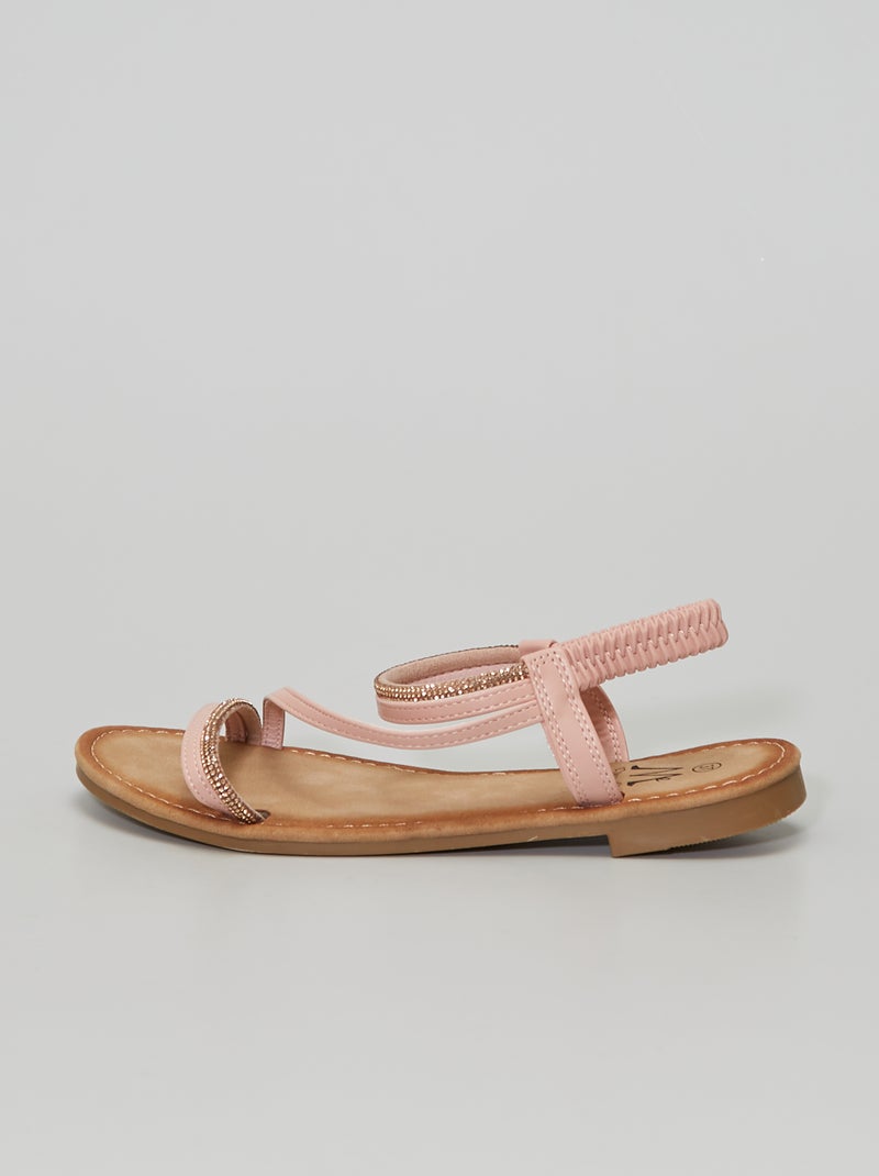 Sandalias con strass ROSA - Kiabi