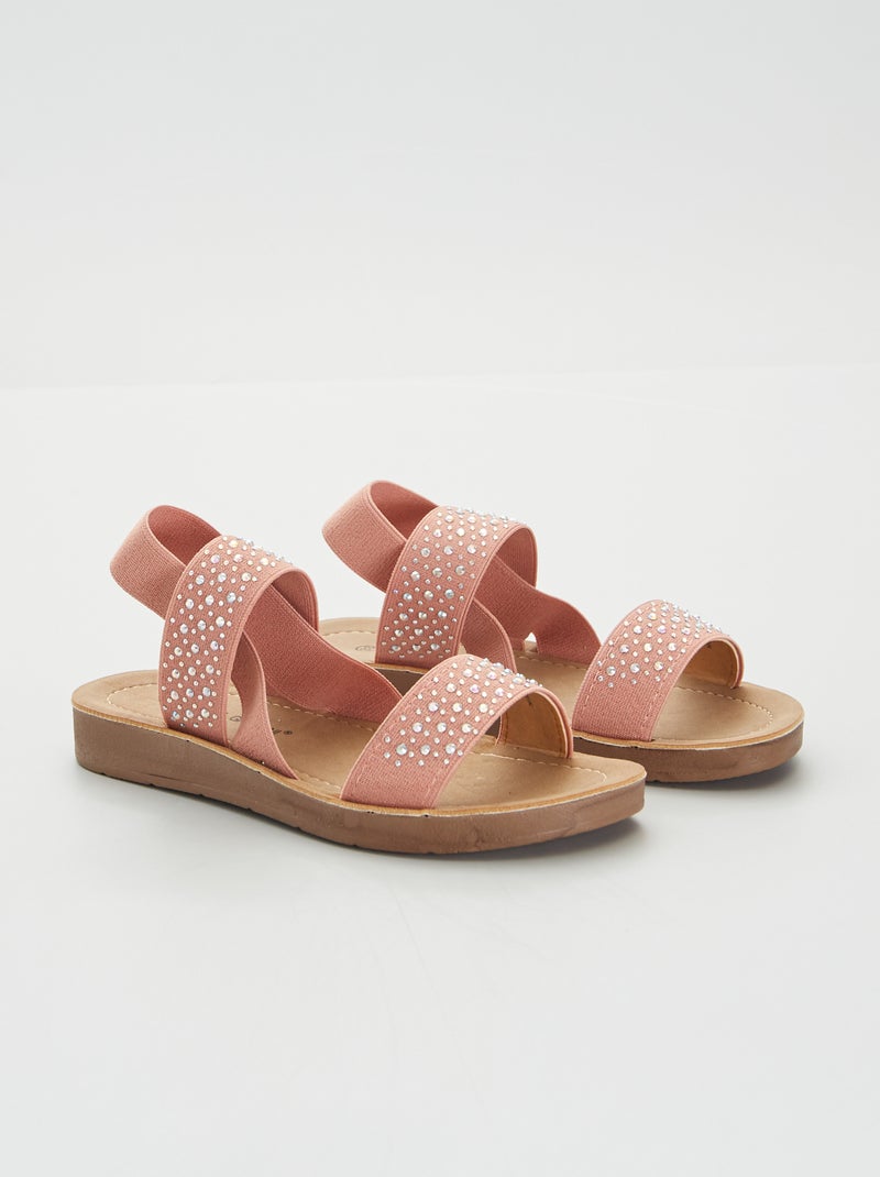 Sandalias con strass ROSA - Kiabi