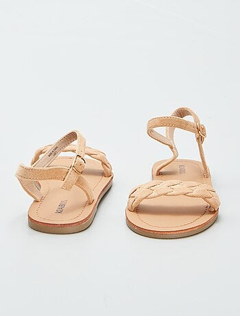 Sandalias con tira trenzada