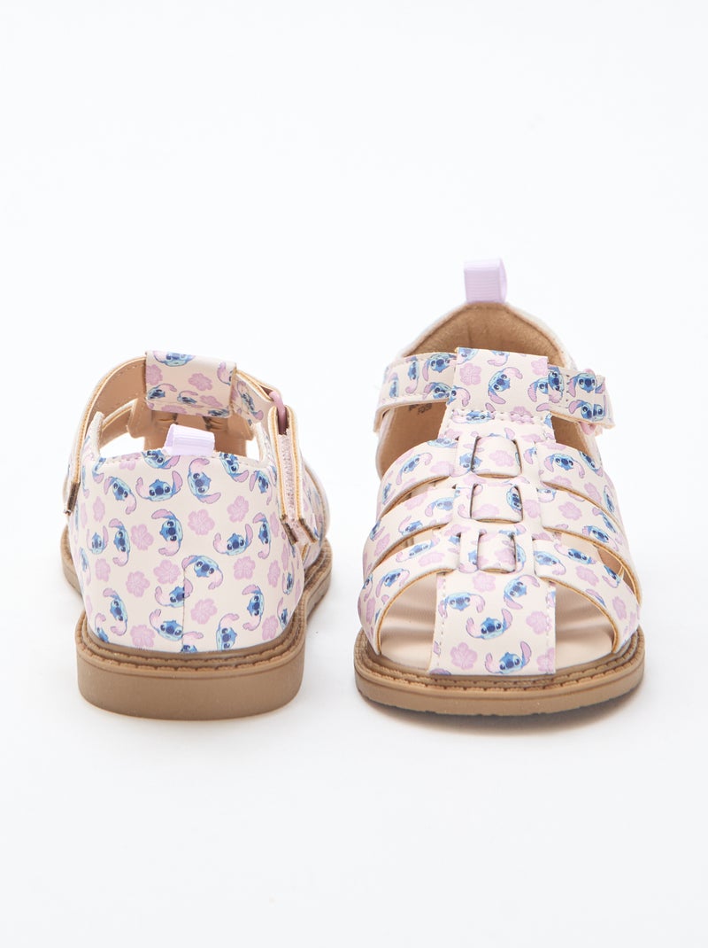 Sandalias con tiras all-over 'Disney' 'Stitch' Rosa - Kiabi