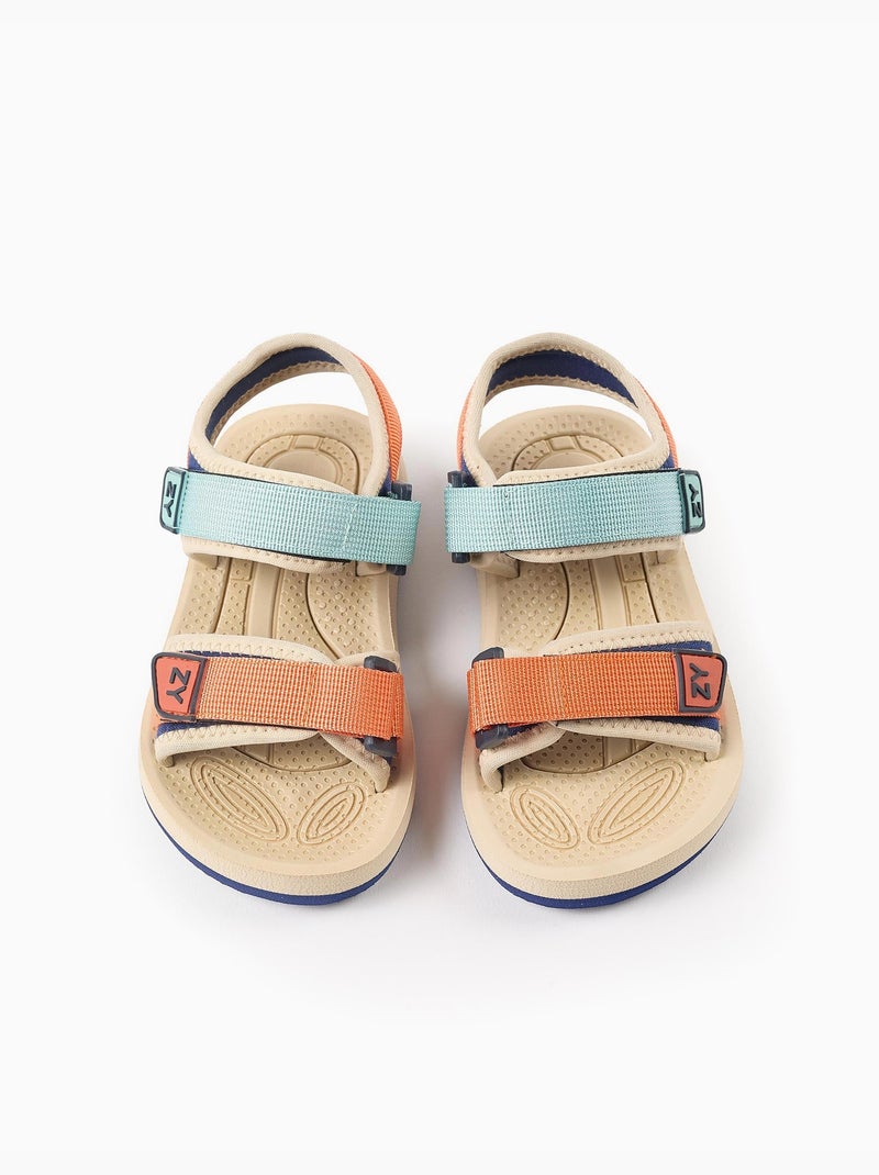Sandalias con tiras autoadherentes Azul oscuro - Kiabi