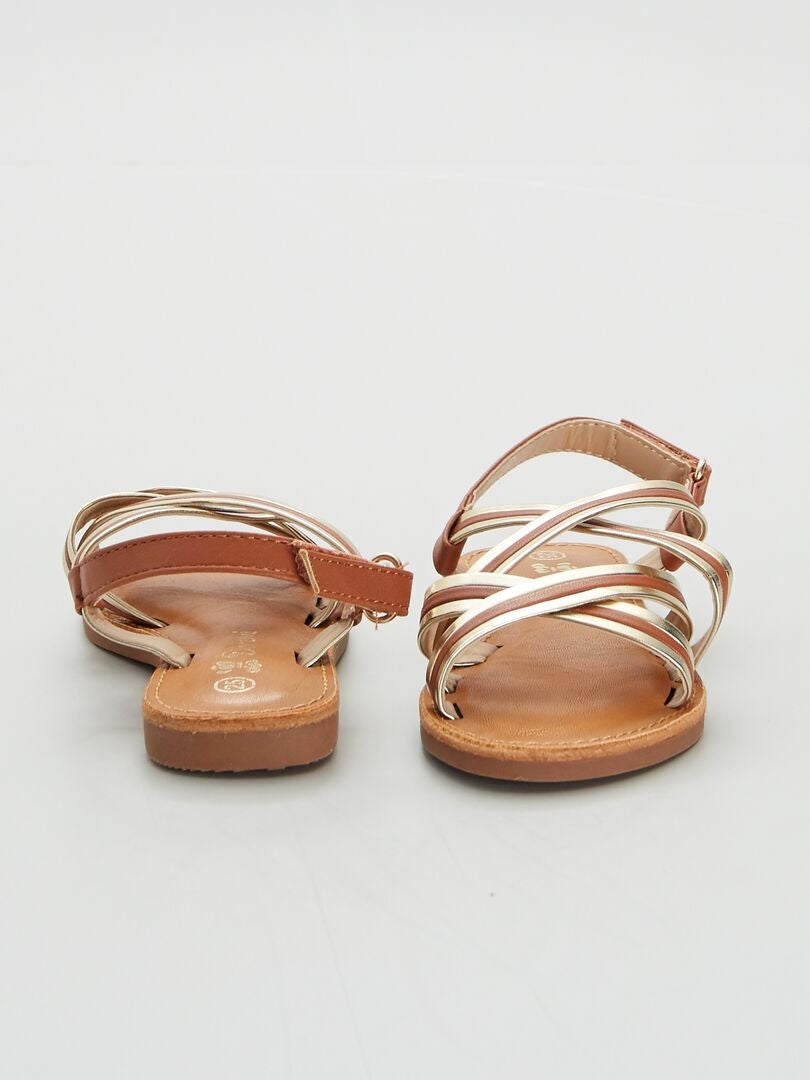 Sandalias con tiras camello - Kiabi