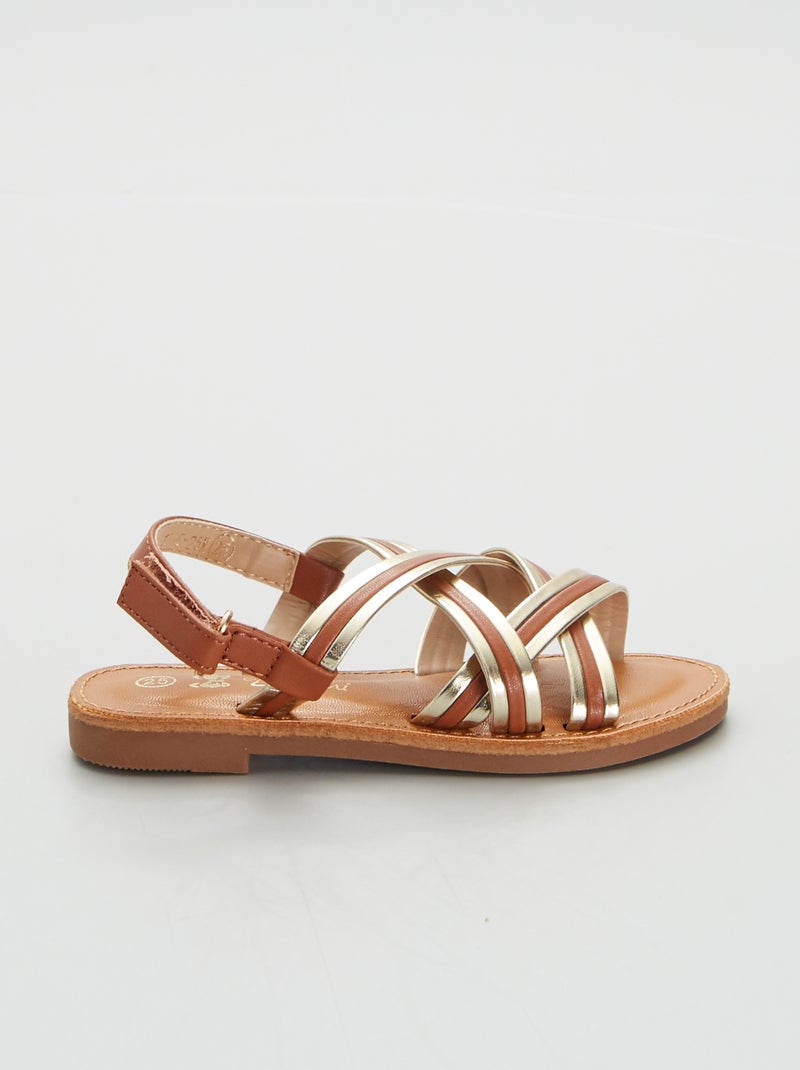 Sandalias con tiras camello - Kiabi