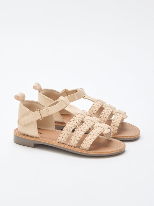Sandalias con tiras de 'paja' - Kiabi