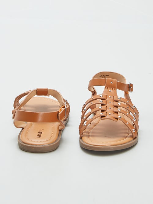 Sandalias con tiras de tachuelas - Kiabi