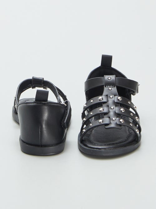 Sandalias con tiras de tachuelas - Kiabi