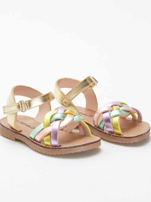 Sandalias con tiras multicolores - Kiabi