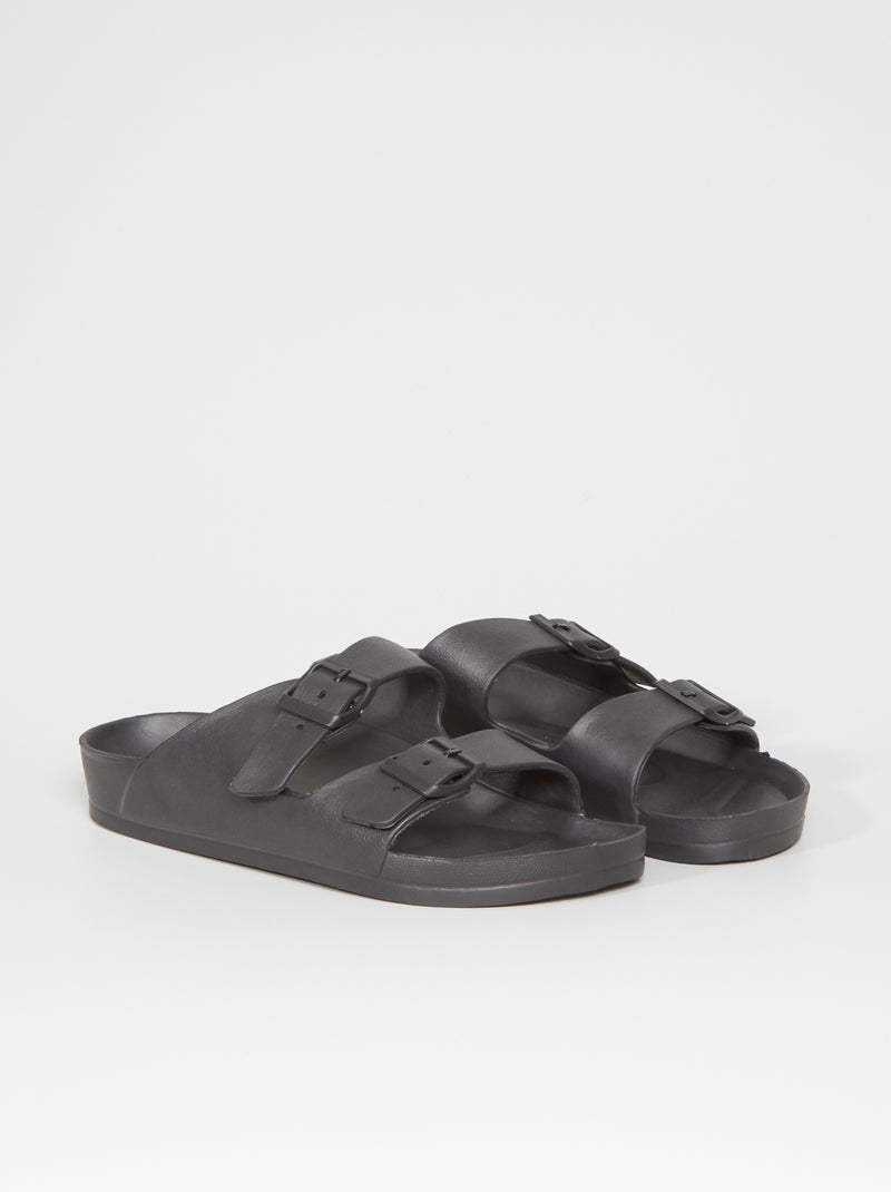 Sandalias con tiras NEGRO - Kiabi