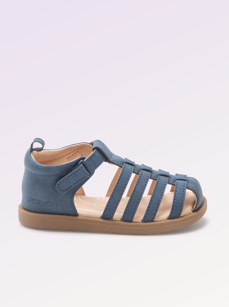 Sandalias con tiras 'Primeros pasos' - Kitchoun Azul - Kiabi