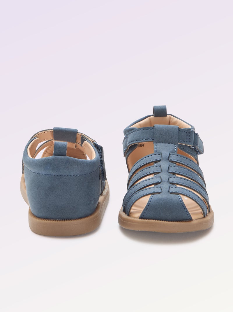 Sandalias con tiras 'Primeros pasos' - Kitchoun Azul - Kiabi