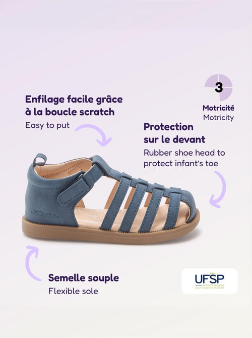 Sandalias con tiras 'Primeros pasos' - Kitchoun - Kiabi