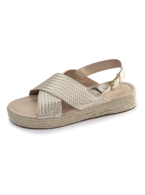 Sandalias con un tacón de cuña de 3,5 cm muy cómodo  Isotoner - Kiabi