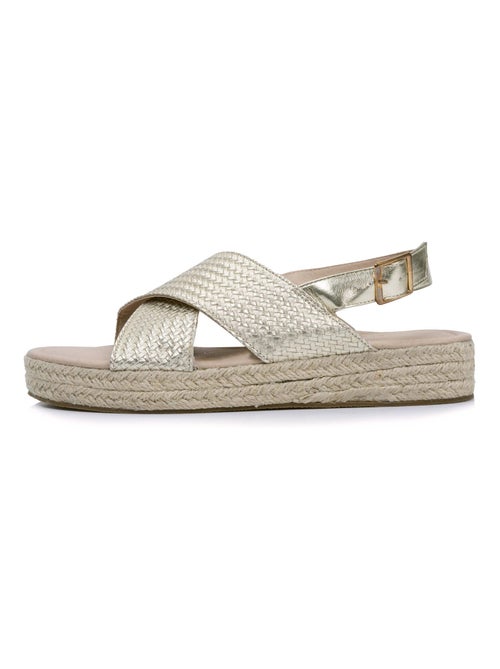 Sandalias con un tacón de cuña de 3,5 cm muy cómodo  Isotoner - Kiabi