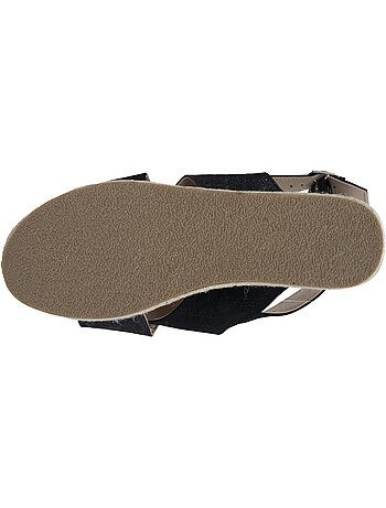 Sandalias con un tacón de cuña de 3,5 cm muy cómodo Isotoner