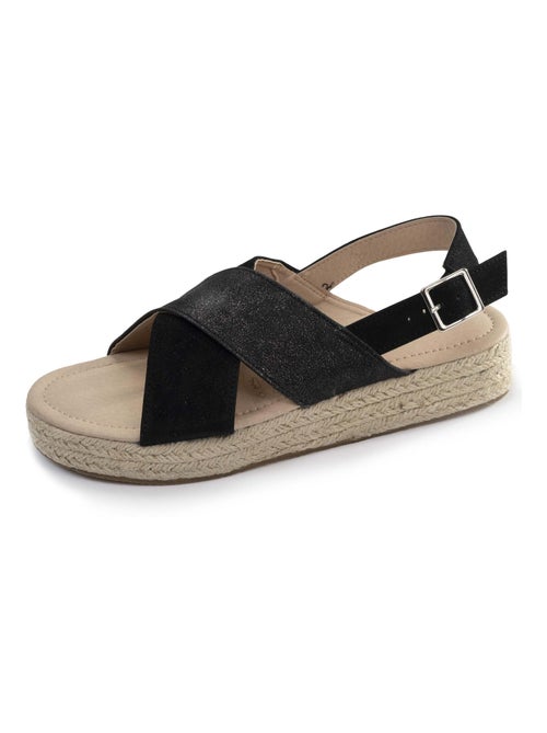 Sandalias con un tacón de cuña de 3,5 cm muy cómodo  Isotoner - Kiabi