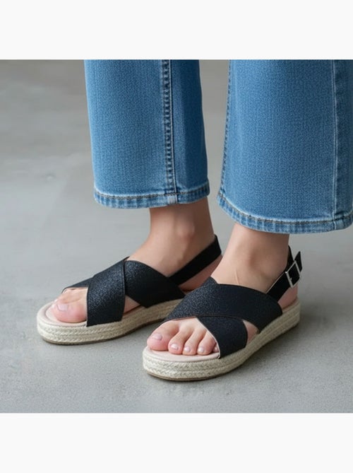 Sandalias con un tacón de cuña de 3,5 cm muy cómodo  Isotoner - Kiabi