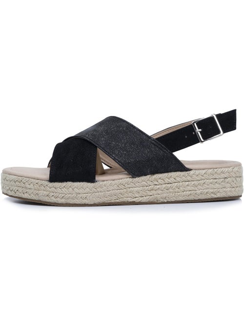Sandalias con un tacón de cuña de 3,5 cm muy cómodo  Isotoner - Kiabi