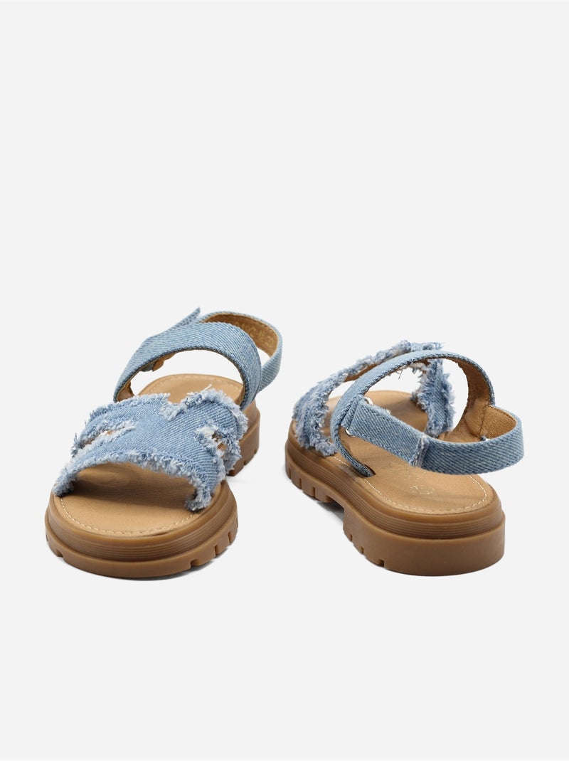 Sandalias con velcro Azul claro - Kiabi