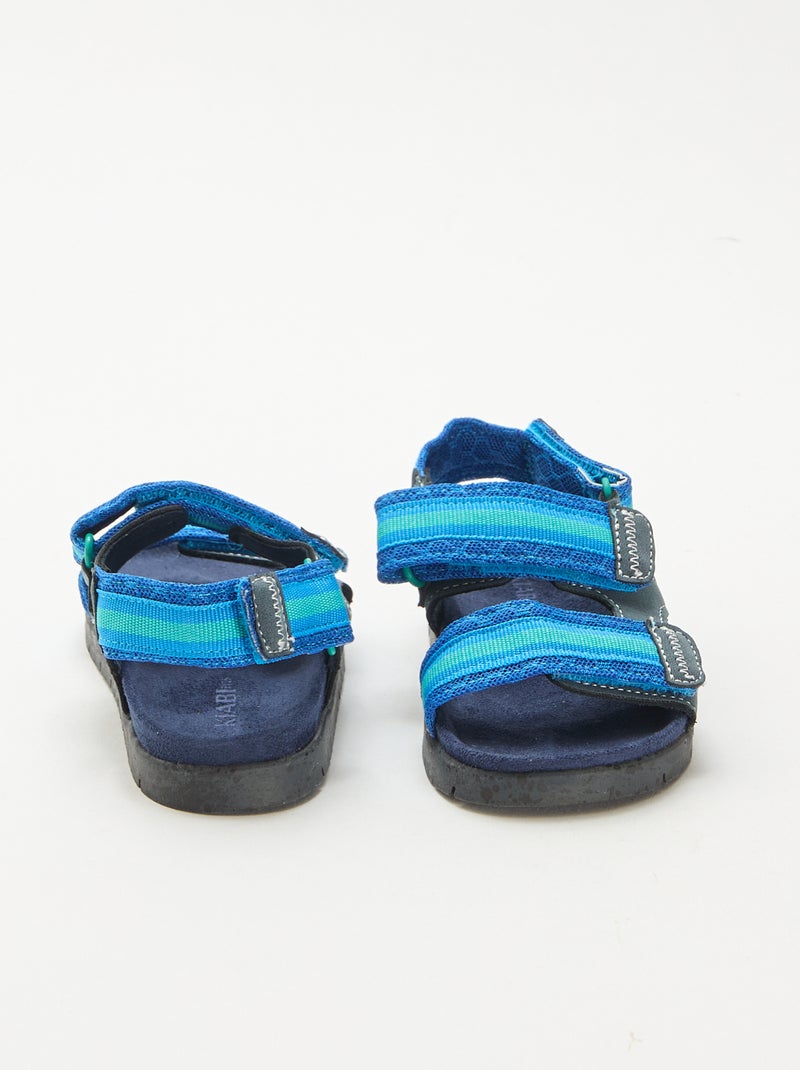 Sandalias con velcro Azul - Kiabi