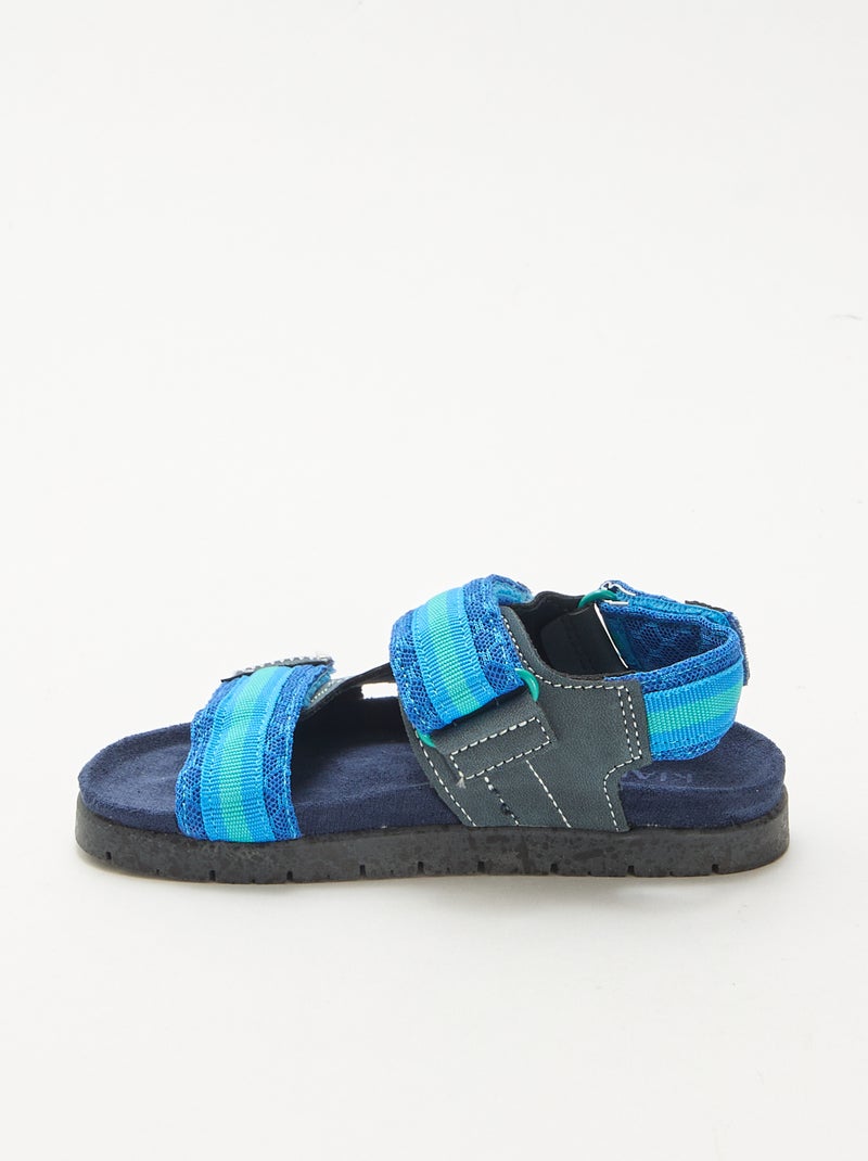 Sandalias con velcro Azul - Kiabi