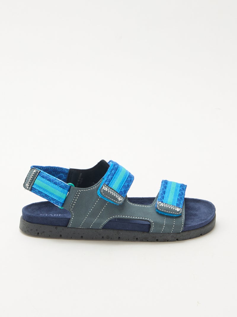 Sandalias con velcro Azul - Kiabi