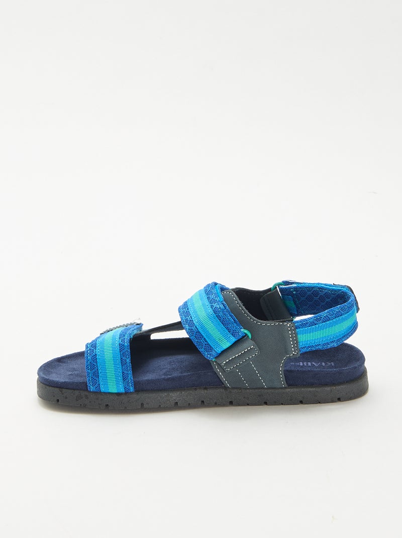 Sandalias con velcro Azul - Kiabi