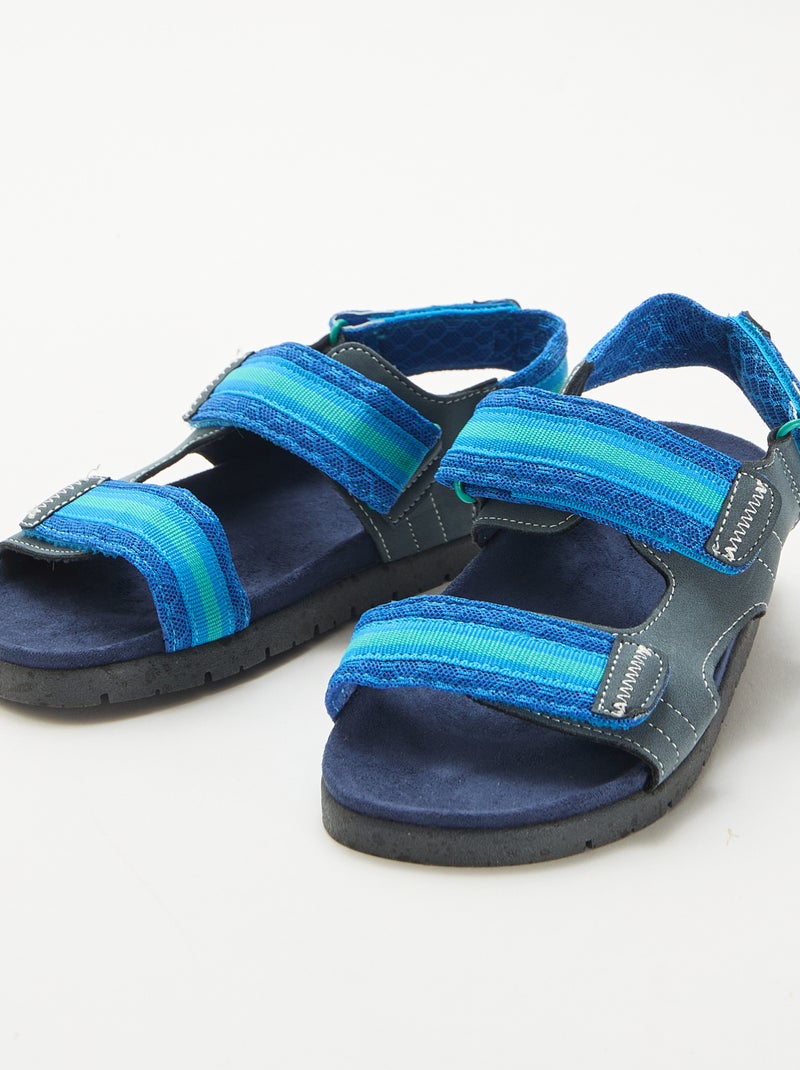 Sandalias con velcro Azul - Kiabi
