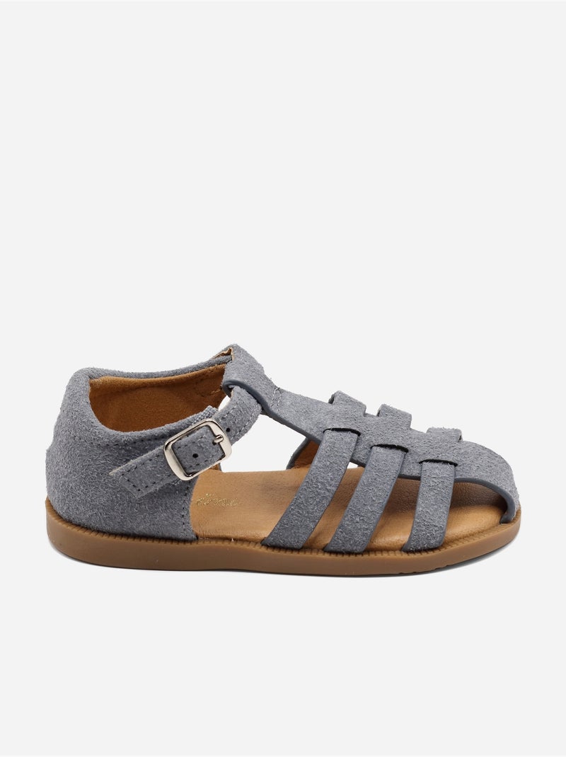 Sandalias con velcro Azul - Kiabi