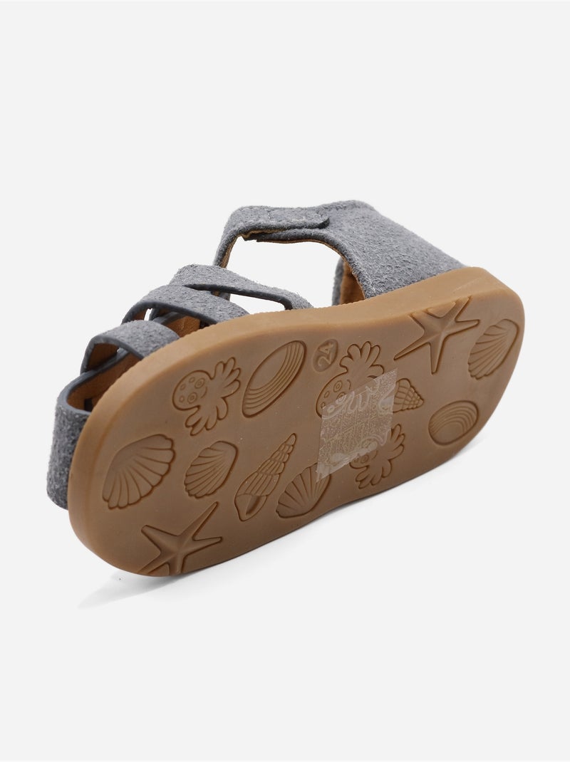 Sandalias con velcro Azul - Kiabi