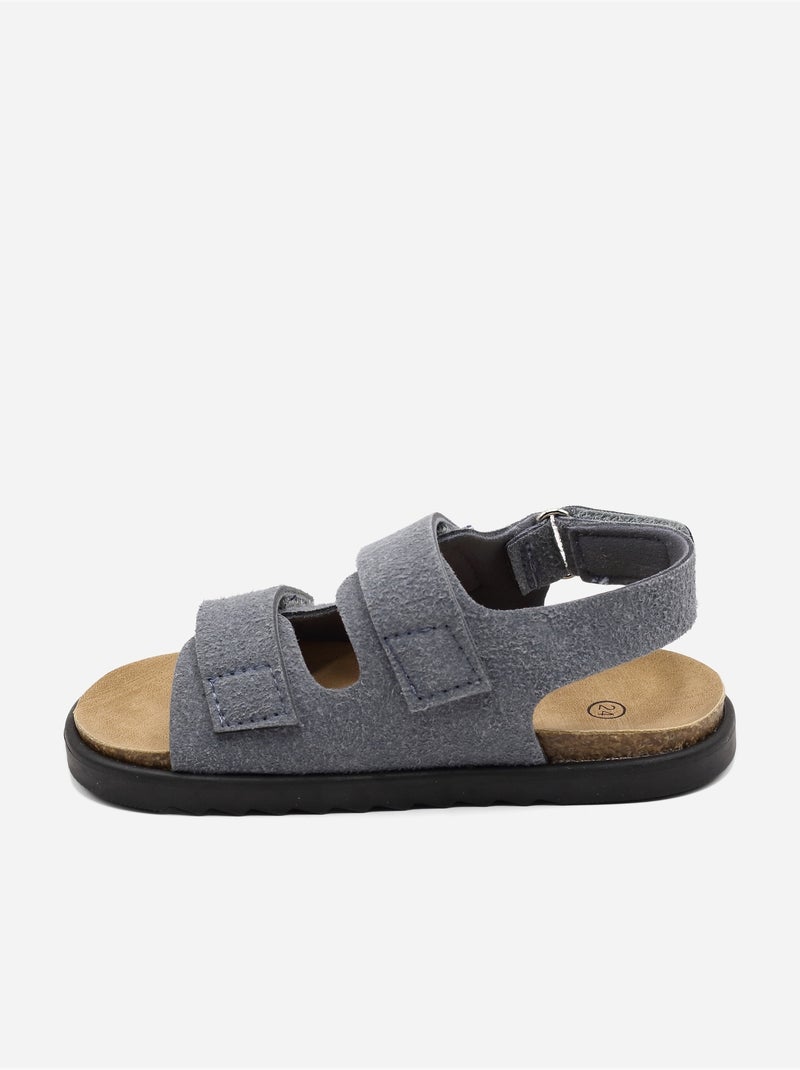 Sandalias con velcro Azul - Kiabi