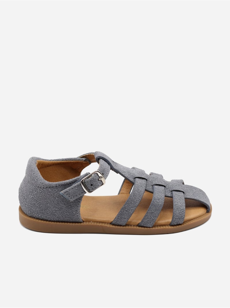 Sandalias con velcro Azul - Kiabi