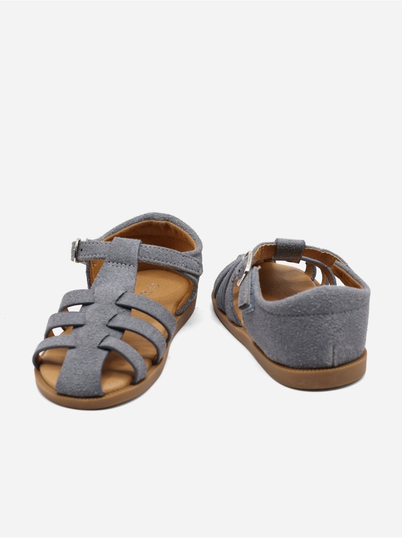 Sandalias con velcro Azul - Kiabi