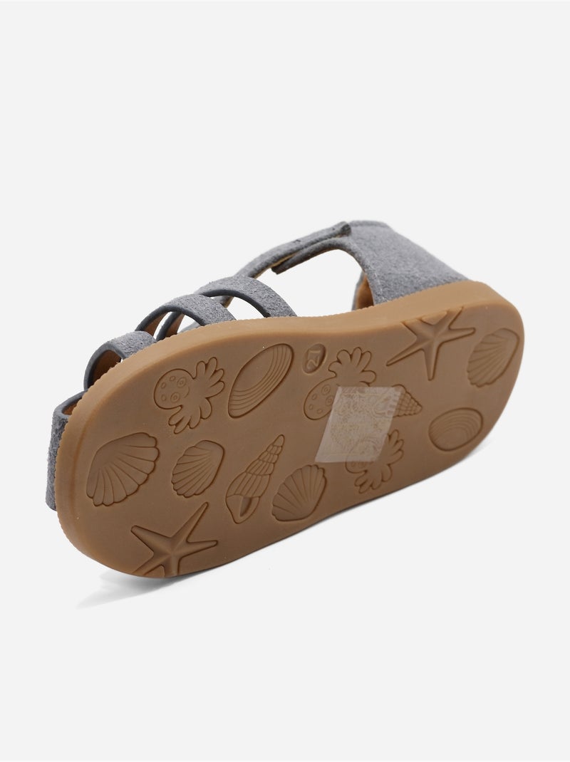 Sandalias con velcro Azul - Kiabi
