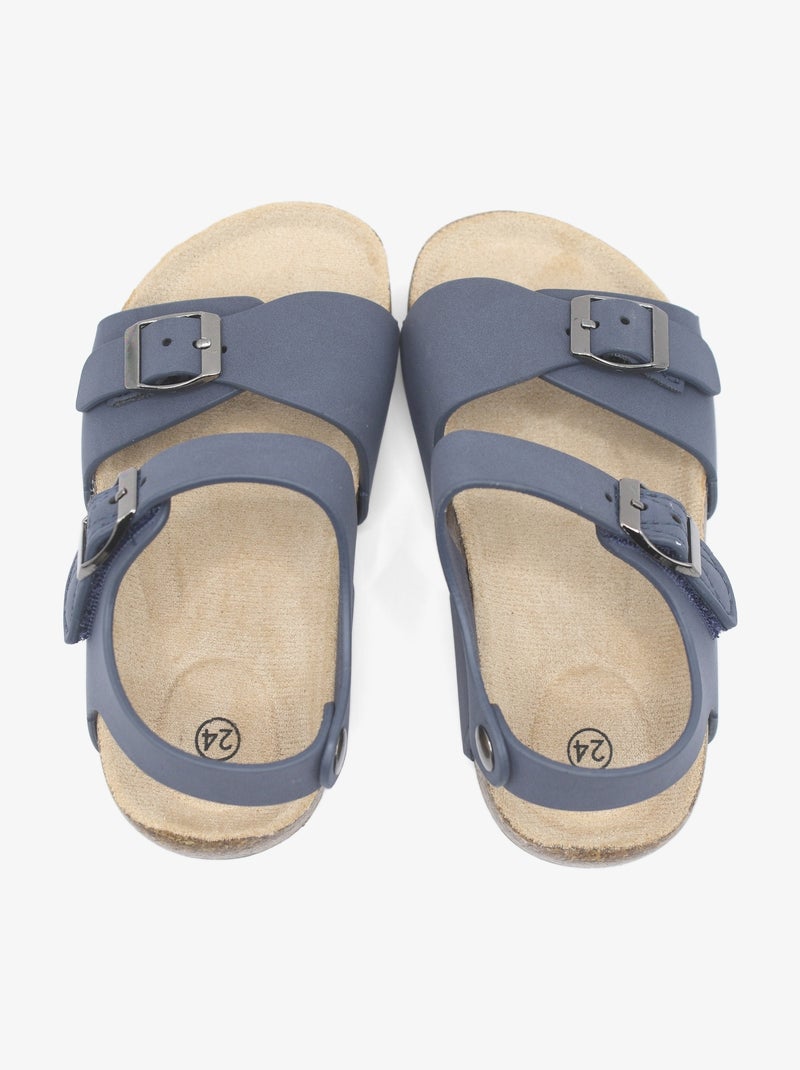 Sandalias con velcro Azul oscuro - Kiabi
