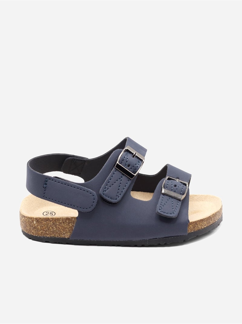 Sandalias con velcro Azul oscuro - Kiabi